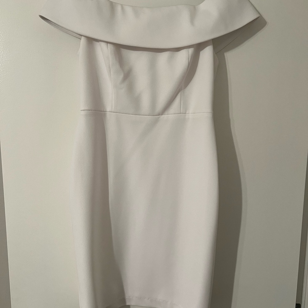 Elegant Off-Shoulder White Dress
